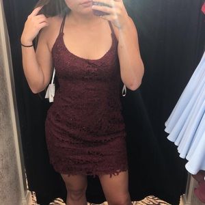 Red homecoming dress
